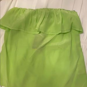 Lilly Pulitzer Lime Strapless Top